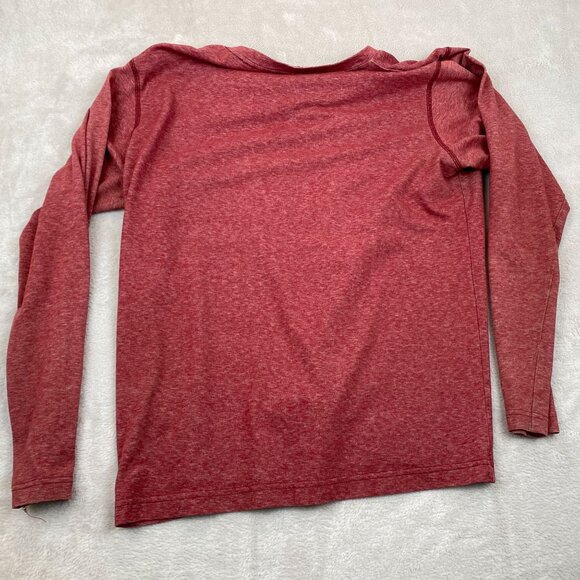 Columbia Men's Henley Shirt Medium Red Long-Sleeve Omni-Wick Polyester/Cotton - Picture 9 of 10